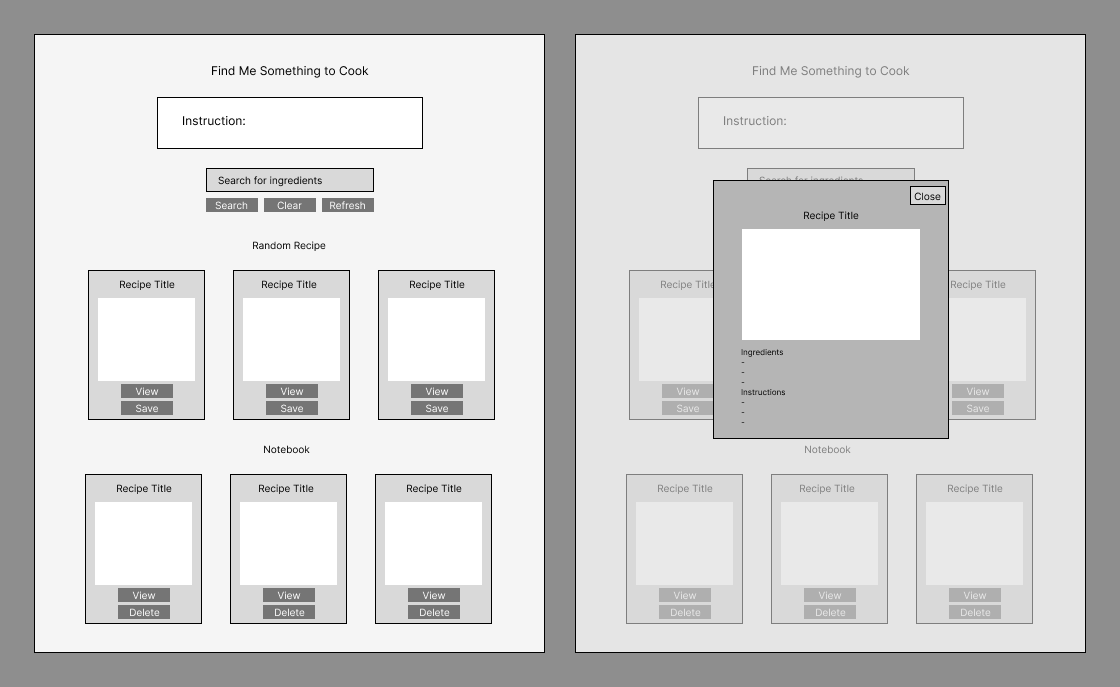 Wireframe explorations